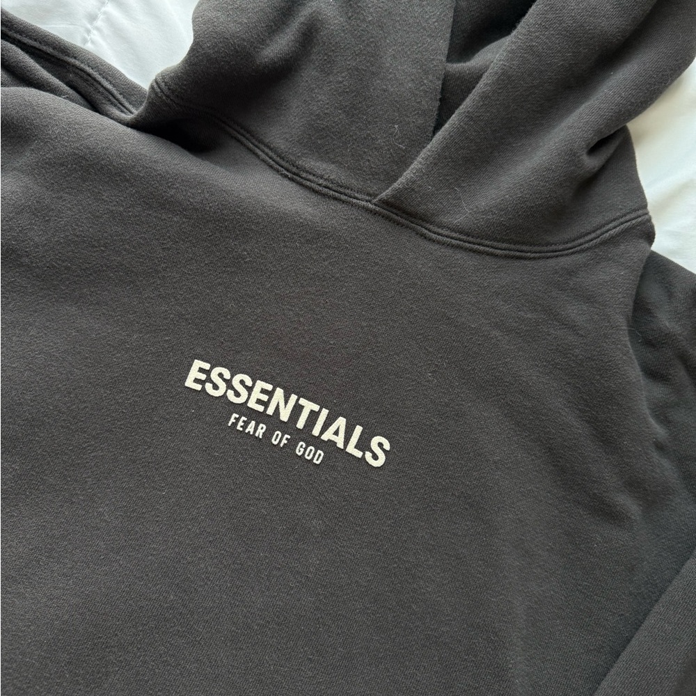 Essentials Fear of God Black Hoodie - Unisex M